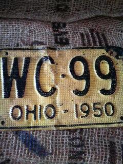 ★[貴重!]オハイオ州☆ナンバープレート～１９５０年～★