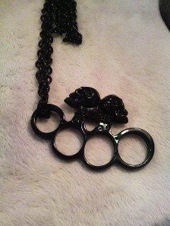 ★[入荷!]ブラックナックル☆ネックレス★
