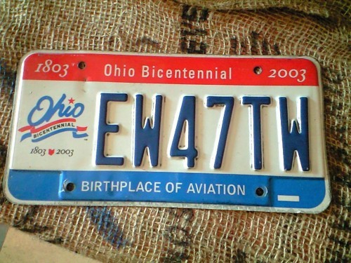 ★[激レア!]オハイオ州発足２００年記念☆ナンバープレート★