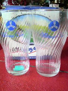★[昭和レトロ!]三ツ矢サイダー☆ノベルティ☆キラキラグラス★