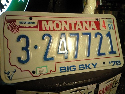 ★[入荷!]モンタナ州☆ナンバープレート★