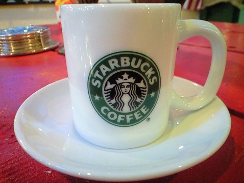★[レア!]スタバ☆旧ロゴデミマグ＆ソーサーセット★