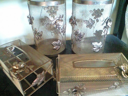 ★[入荷!]アンティーク☆小物バケツとティッシュカバー★