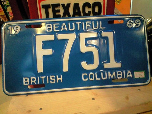 ★[入荷!]ナンバープレート☆ブリティッシュコロンビア州★