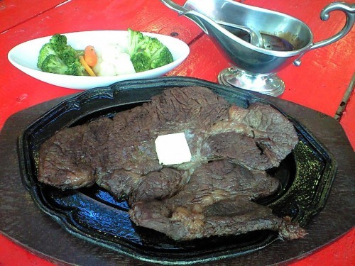 ★[鉄板メニュー!]ジャンボビフテキセット★