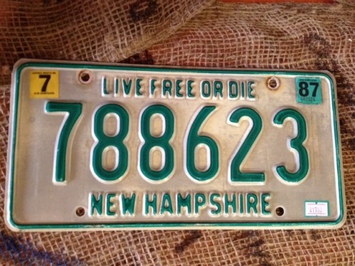 ♪[入荷!]ニューハンプシャー州　ナンバープレート♪゛