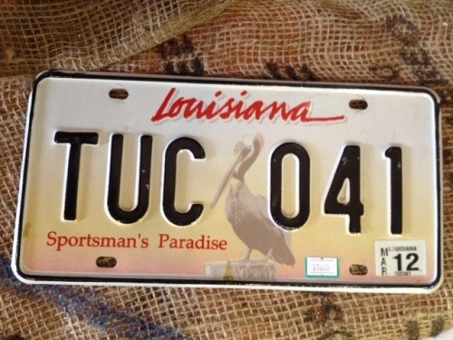 ♪[入荷!]ルイジアナ州　ナンバープレート♪゛