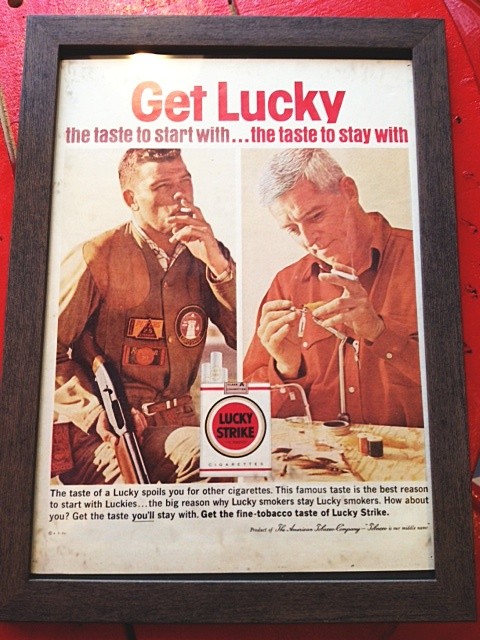 ♪[入荷!]ヴィンテージポスター ラッキーストライク♪゛