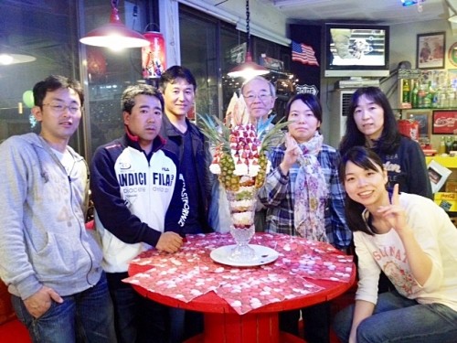 ♪本日の巨大パフェ『カトリーナ』ご予約のお客様達♪