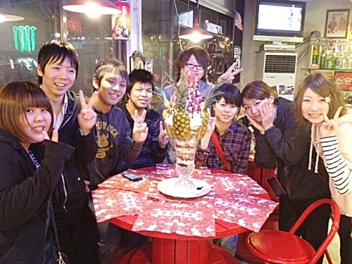 ♪昨日の巨大パフェ『カトリーナ』ご予約のお客様♪