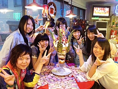 ♪昨日の巨大パフェ『カトリーナ』ご予約のお客様♪