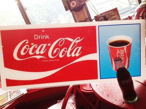 ♪[入荷!!]コカコーラ アクリルパネル♪