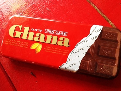 ♪入荷！ガーナ　チョコレートペンケース♪