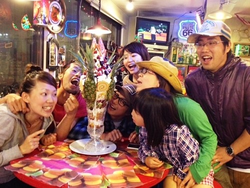 ♪昨日の巨大パフェ『カトリーナ』ご予約のお客様♪