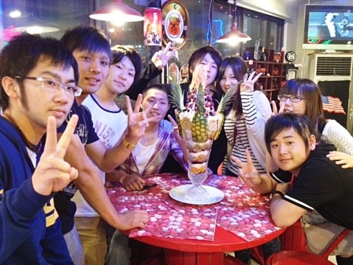 ♪昨日の巨大パフェ『カトリーナ』ご予約のお客様♪