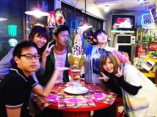 ♪昨日の巨大パフェ『カトリーナ』ご予約のお客様♪