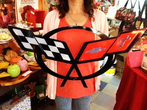 ♪激レア！シボレー コルベットC5　エンブレムプレートmade in USA♪