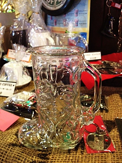 ♪入荷！ウエスタンブーツデザイン ビールジョッキー♪