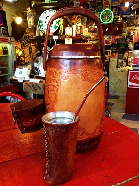 ♪入荷!パラグアイ製 マテ茶器 ボンビーリャ セット♪