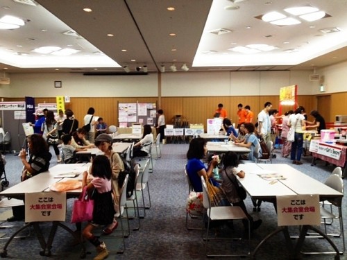 ♪昨日のイベント会場のようす~美と健康フェスタ2012~