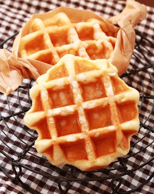 ♪カリカリ！焼きたてのワッフル♪