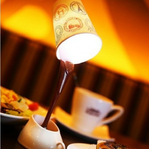 ♪入荷！コーヒー注入デザインUSB LEDスタンドライト♪