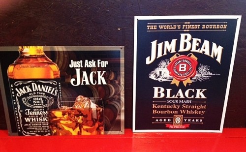 ♪入荷！ジャックダニエル ジムビーム ブリキ看板♪