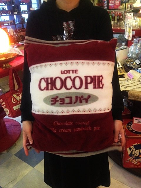 ♪レア!ロッテ チョコパイ BIG フリースクッション♪