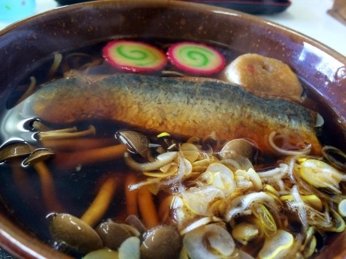鹿追町・にしんそば「そば処 おふくろさん」