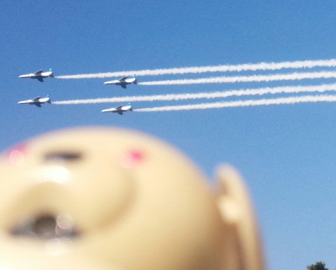 青空の下