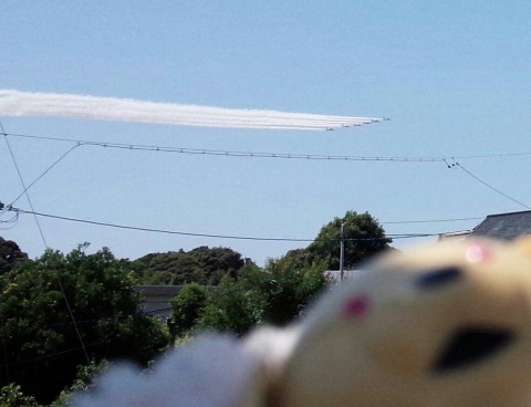 青空に6機