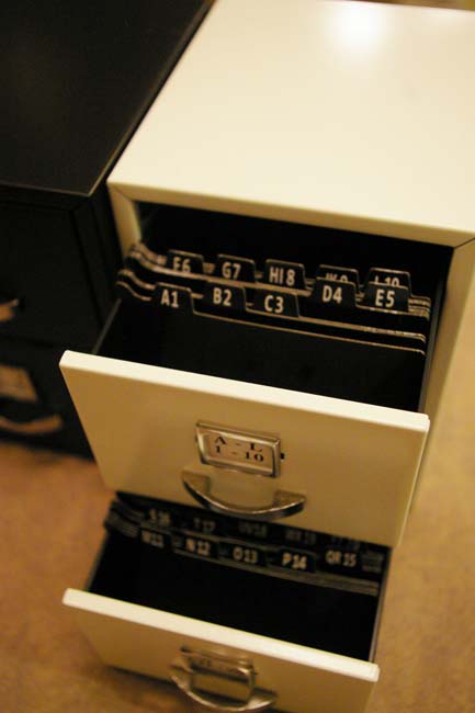 Name Card Cabinet.