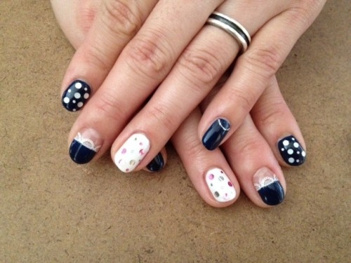 ネイビーとホワイト♪