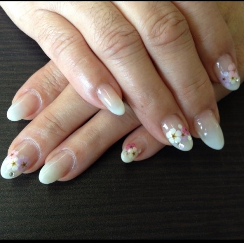 クリアホワイトグラデーション♪