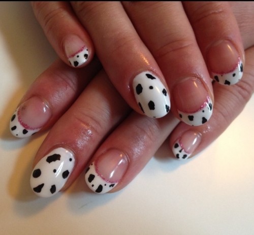 牛柄ネイル♪