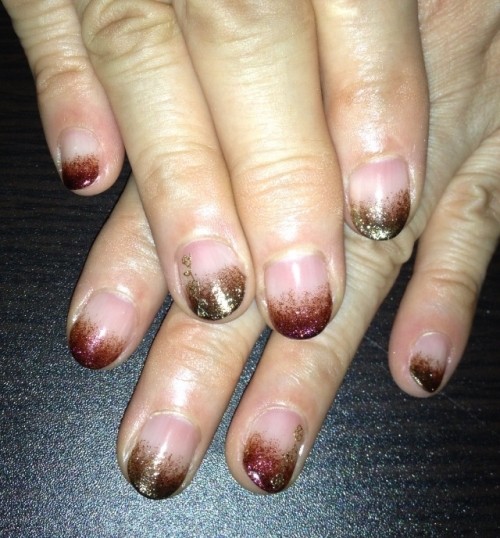 秋色グラデーション。