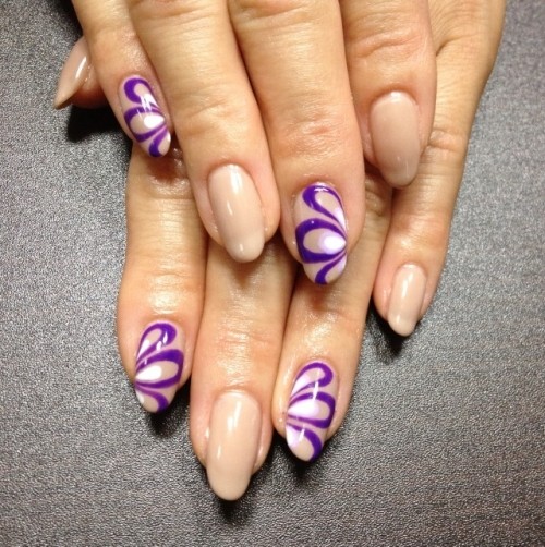 秋のウォーターマーブル。