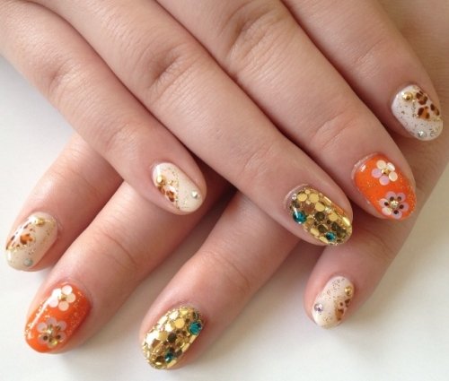 成人式ネイル。