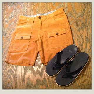 コーデュロイブッシュショーツ入荷！！