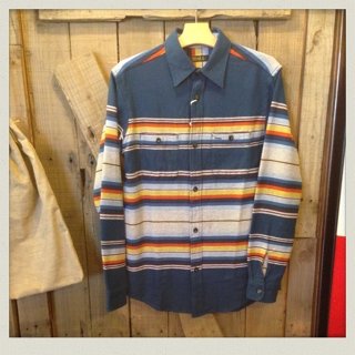 ネイティブボーダー柄ヘビーネルシャツ入荷！！