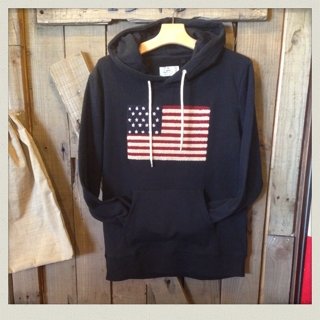 星条旗柄パーカー入荷！！