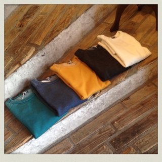 クルーネックスウェット入荷！