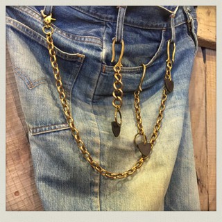 真鍮製ウォレットチェーン&キーフック入荷!