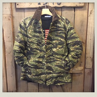 HOUSTONタイガーカモ柄 ミリタリーワークJKT入荷!!