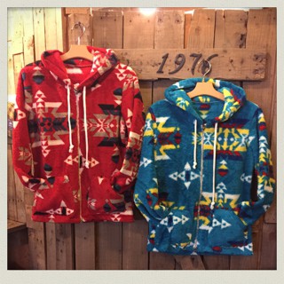 ネイティブ柄ボアパーカー入荷!!