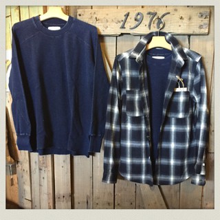 HOUSTON インディゴ染めサーマルシャツ入荷!