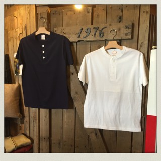 ヘンリーネックTシャツ入荷!!