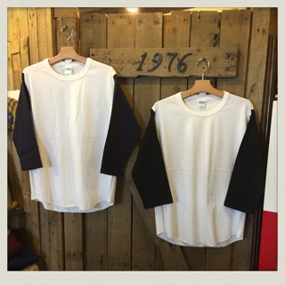 無地ベースボールTシャツ入荷!!