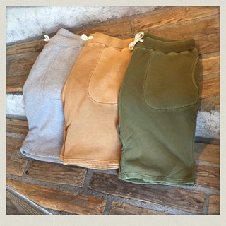 ピグメント加工スウェットショーツ入荷!!