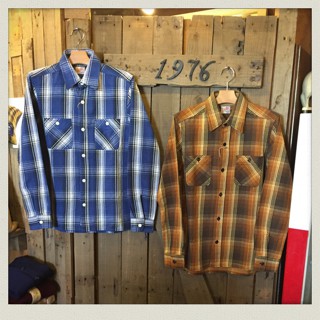 HOUSTON ヘビーネルシャツ入荷!!